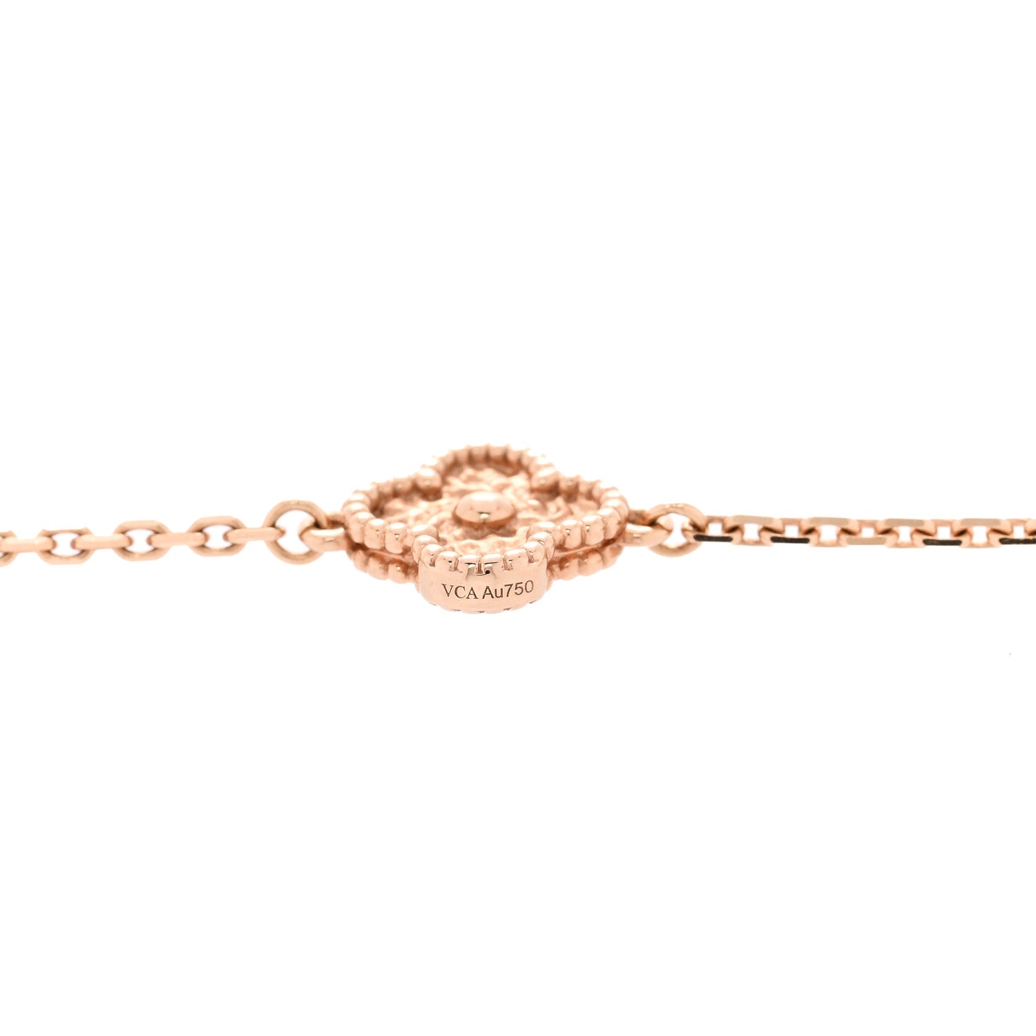 Van Cleef & Arpels 18K Rose Gold 16 Motifs Sweet Alhambra Necklace 5 of 7