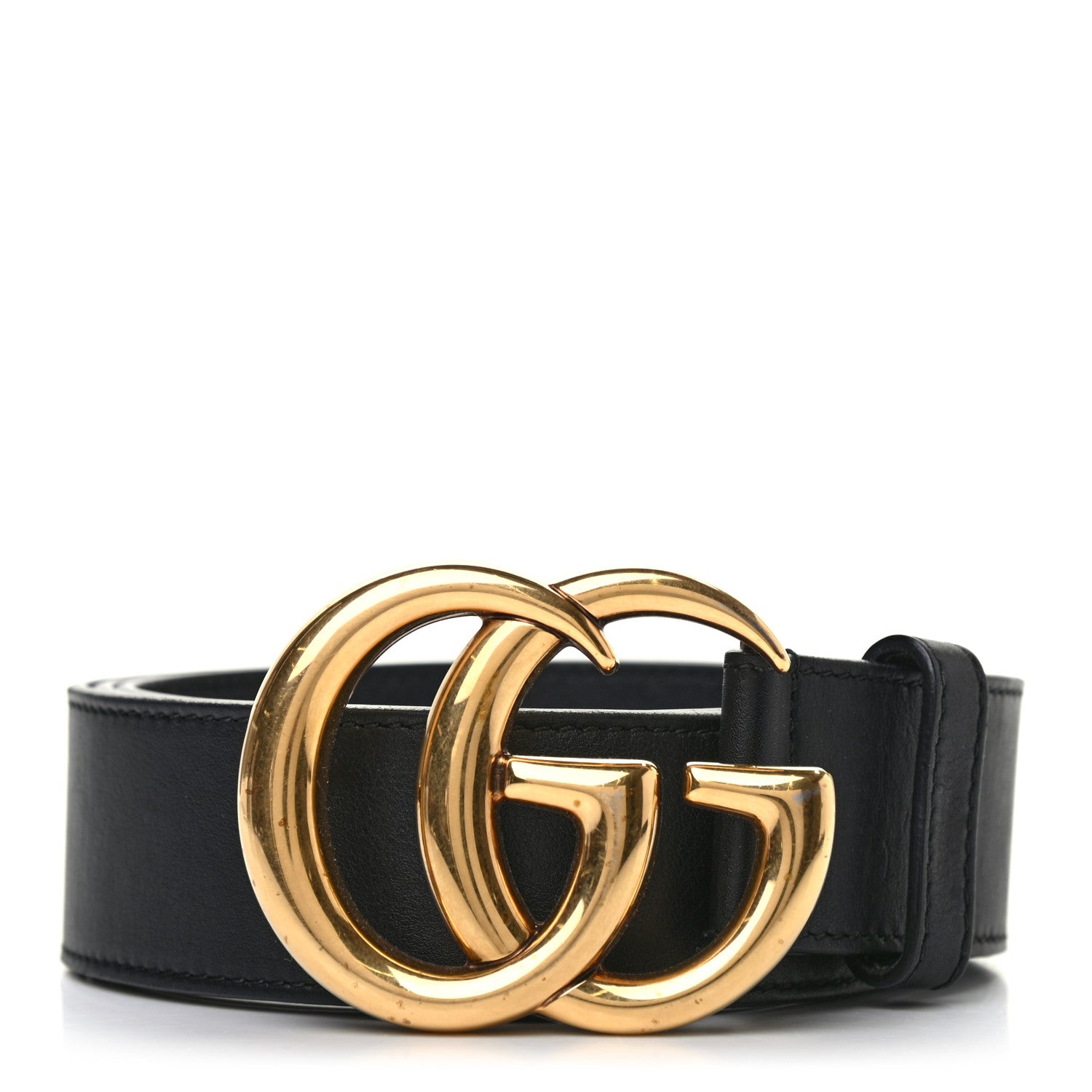 Gucci Calfskin Double G 40mm Belt 95 38 Black 1 of 5