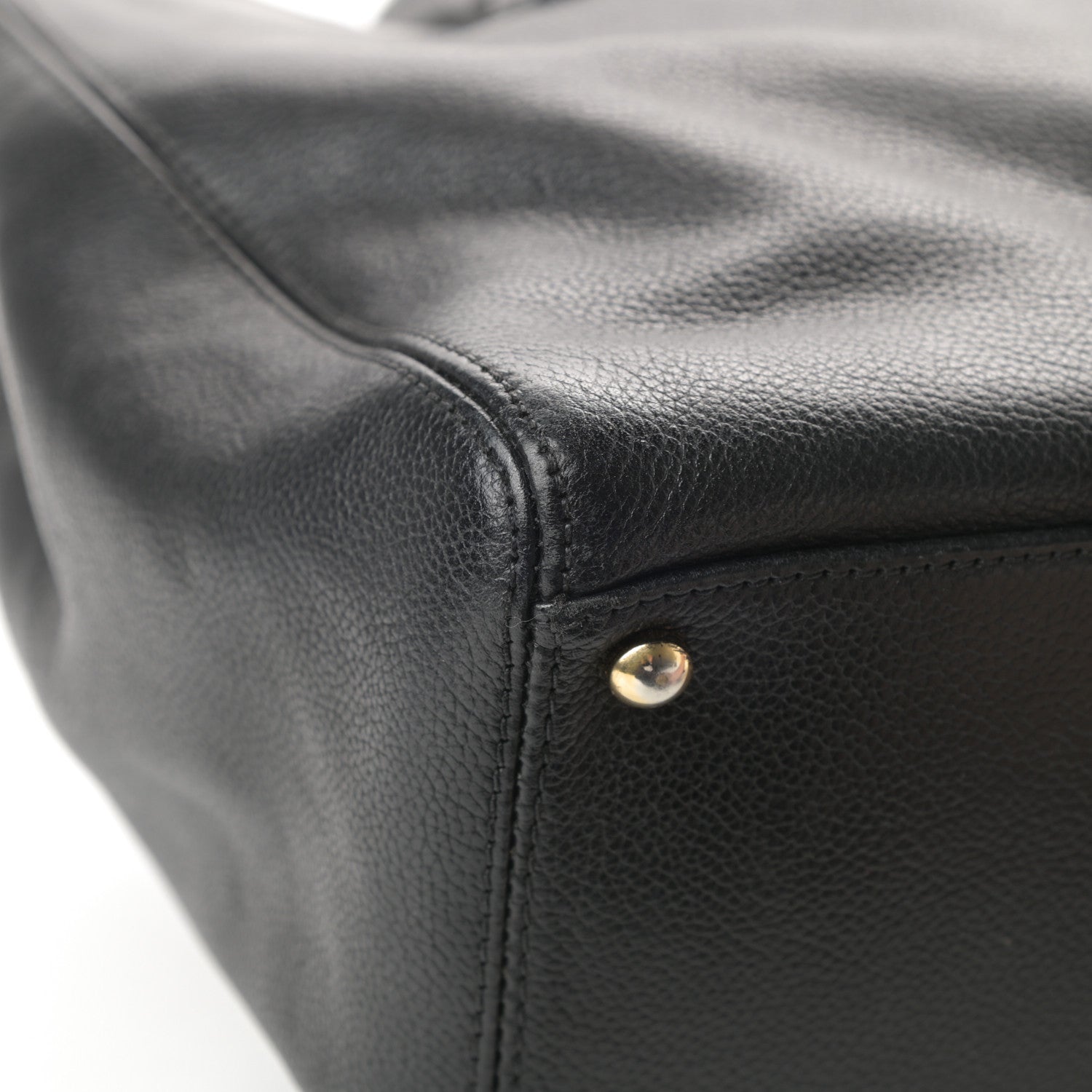 Chanel Calfskin Cerf Executive Shopper Tote Black 12 of 17