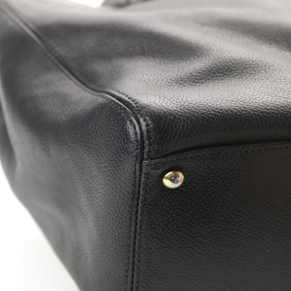 Chanel Calfskin Cerf Executive Shopper Tote Black 12 of 17