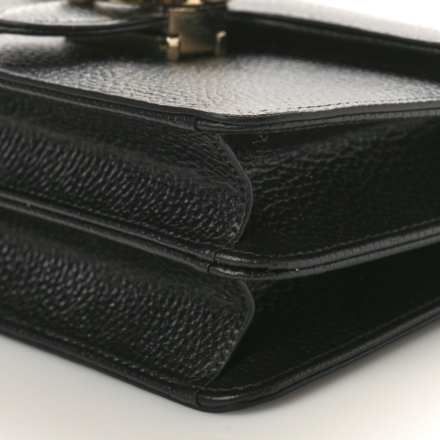 Dollar Calfskin Small Interlocking G Shoulder Bag Black