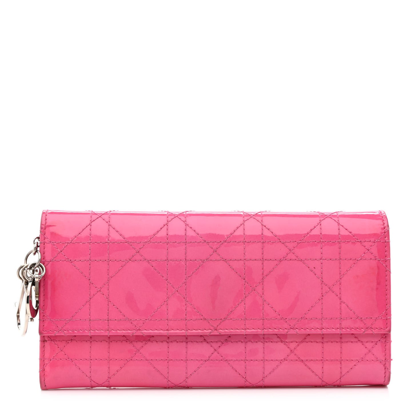 Patent Cannage Rendezvous Chain Wallet Pink