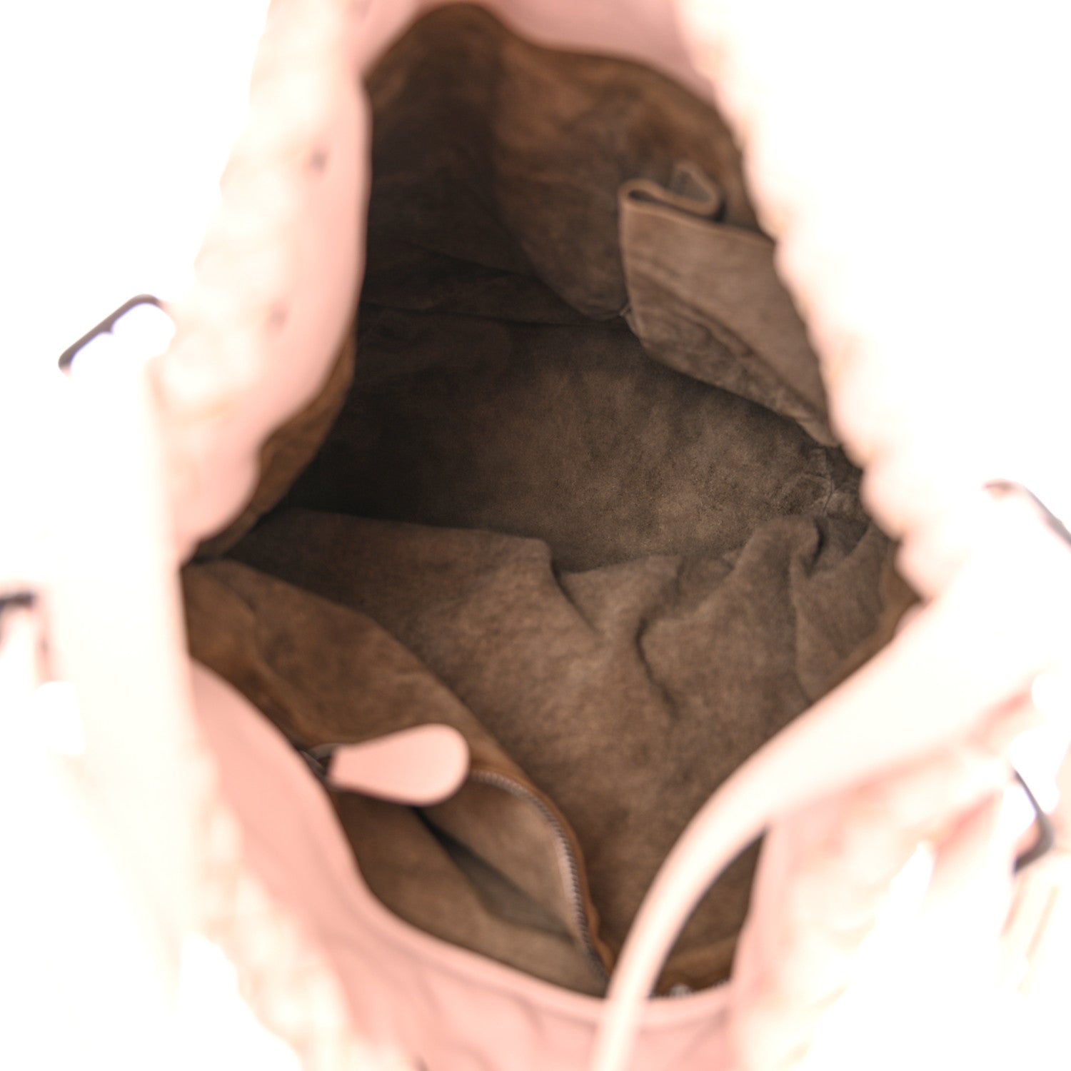 Bottega Veneta Nappa Intrecciato Drawstring Tassel Bucket Pink 9 of 23
