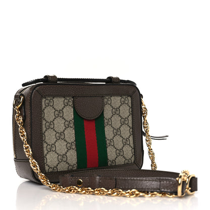 Gucci GG Supreme Monogram Mini Ophidia Top Handle Shoulder Bag Brown 3 of 10