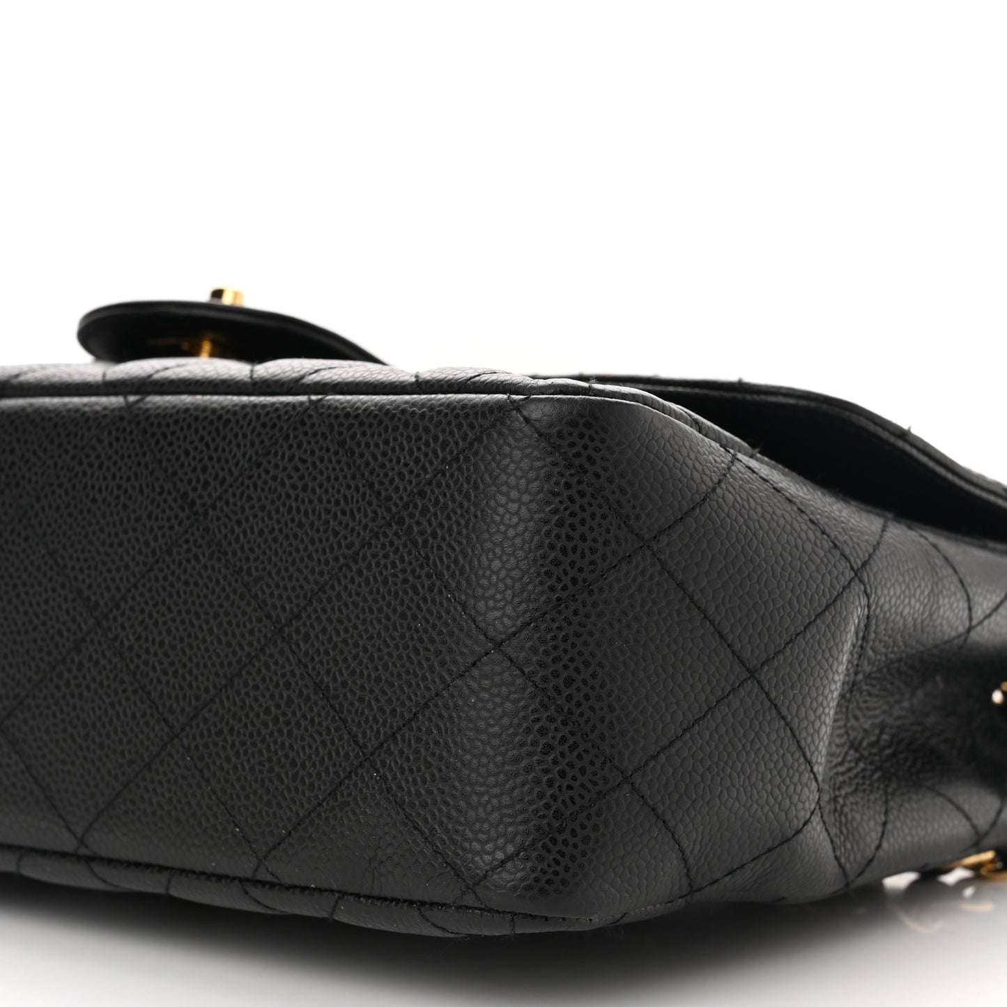 Caviar Quilted Jumbo Single Flap Black