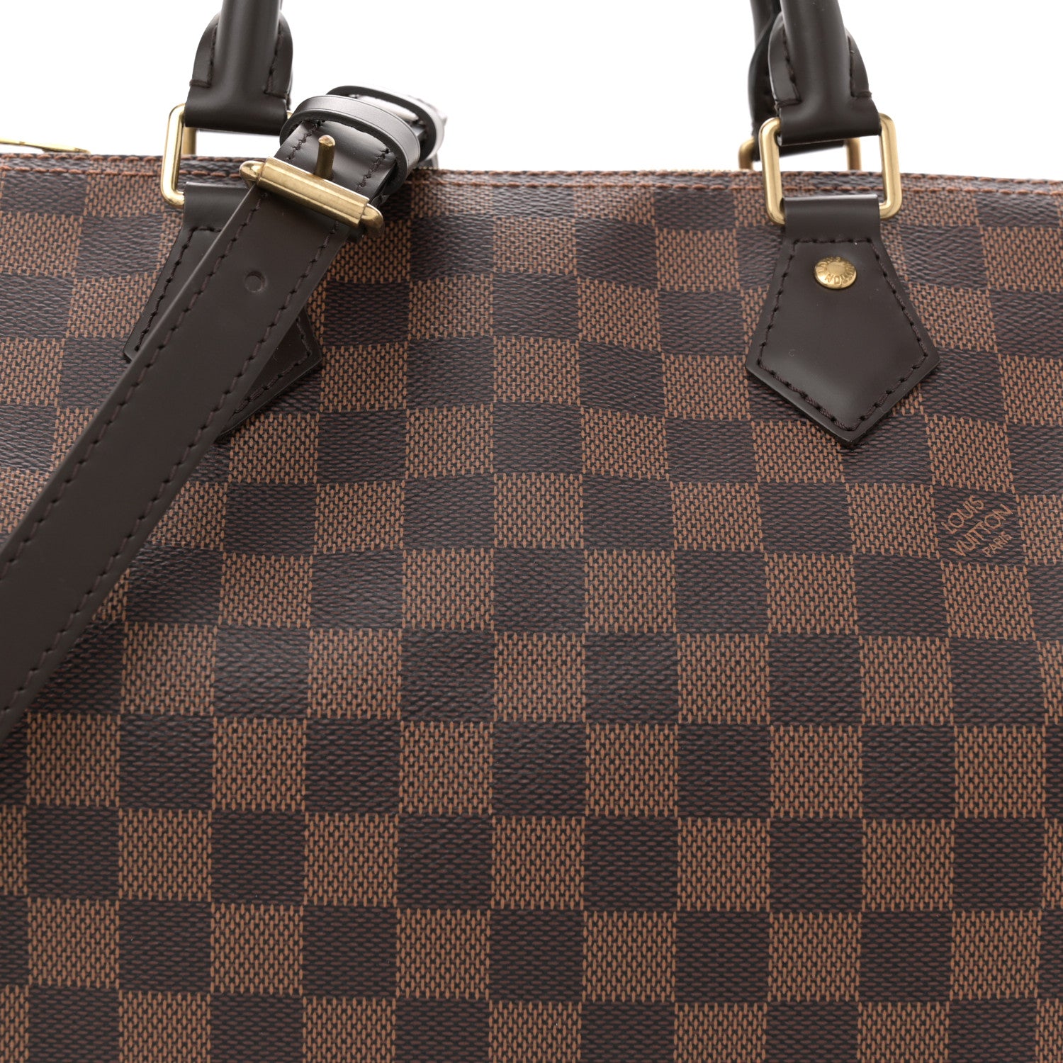 Louis Vuitton Damier Ebene Speedy Bandouliere 30 8 of 13