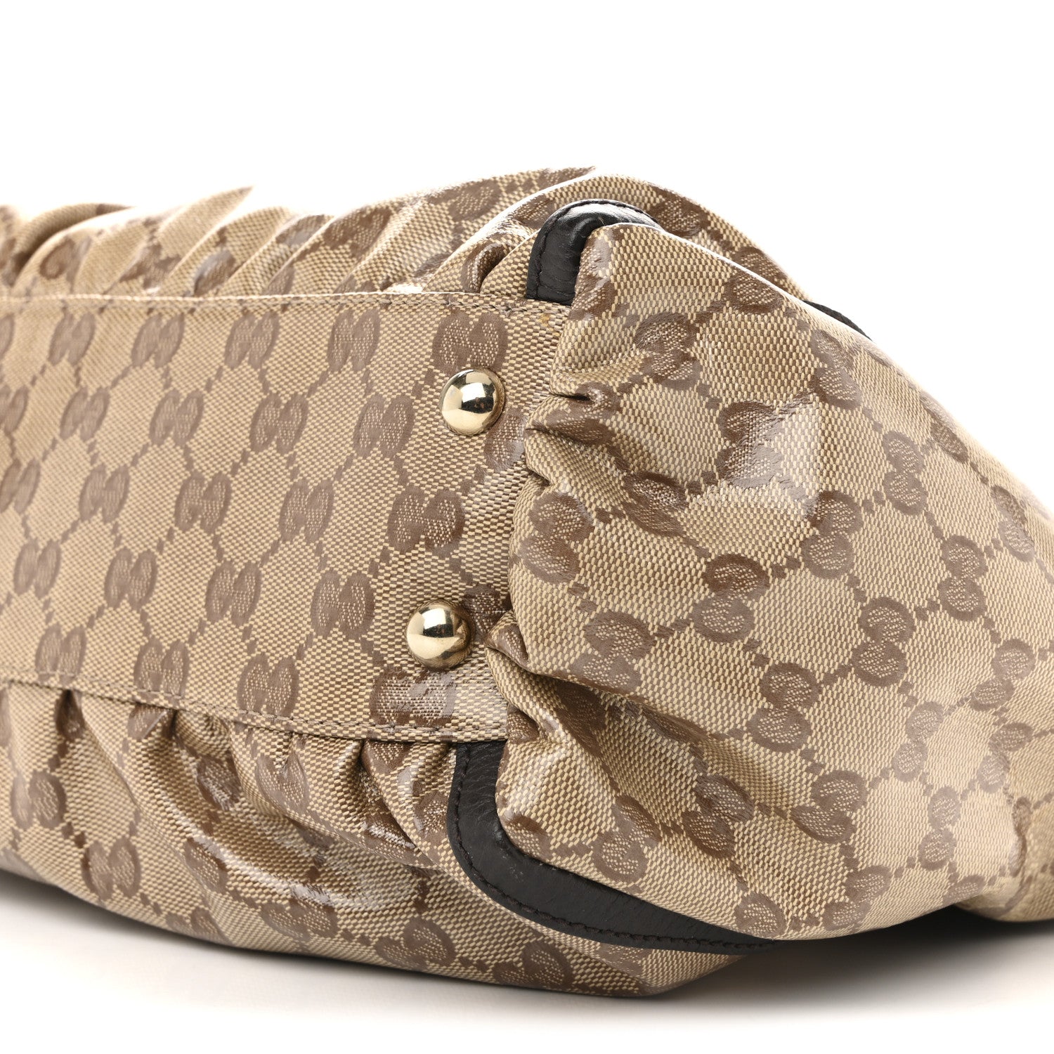 Gucci Crystal Monogram D Ring Tote Dark Brown 10 of 15