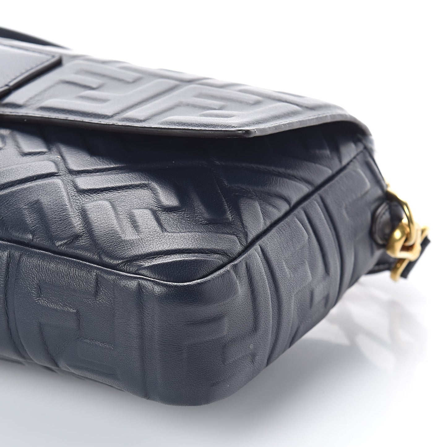 Nappa FF 1974 Embossed Large Baguette Midnight