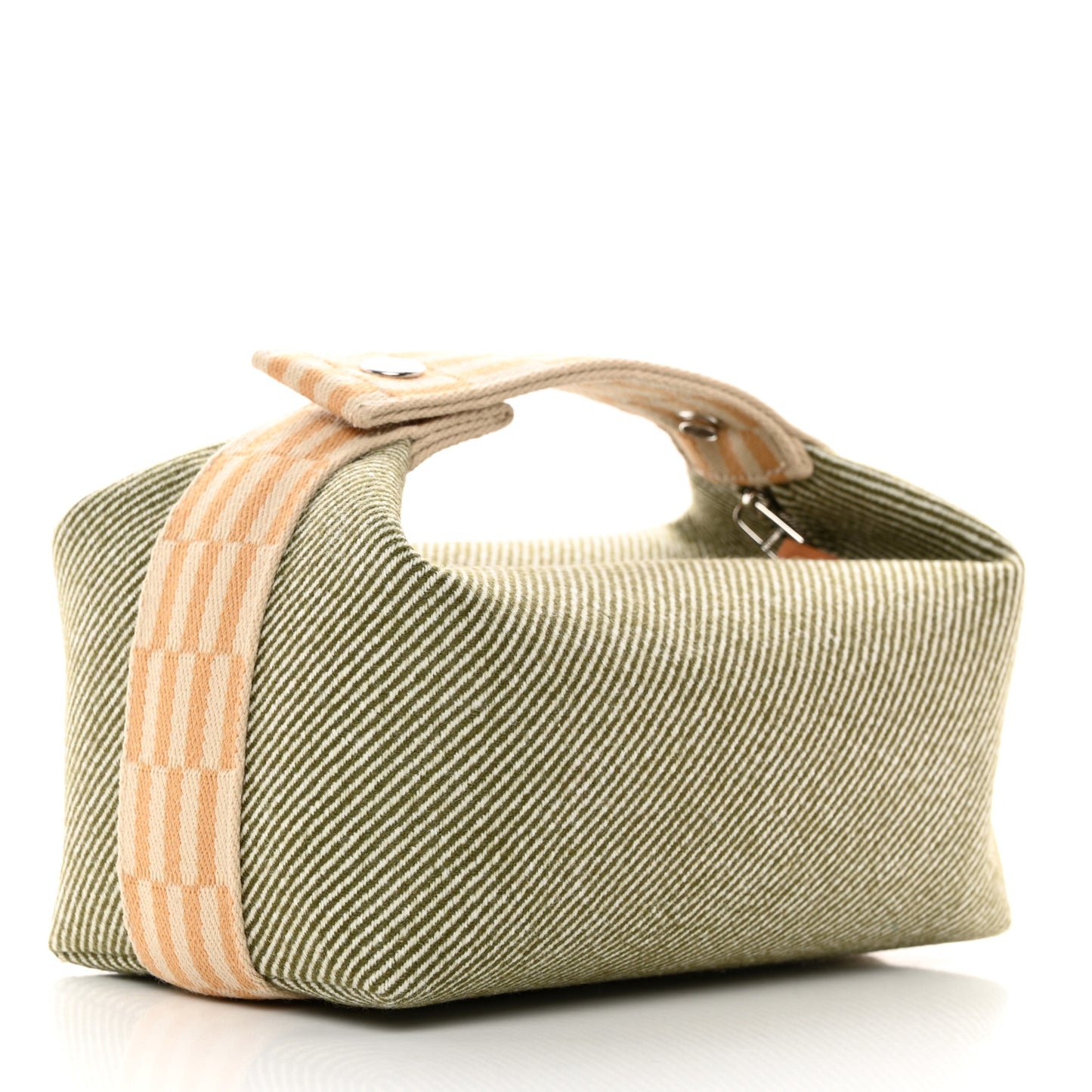 Wool Small Bride-A-Brac H Natte Pouch Vert Foret