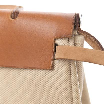 Hermes Toile Vache Calfskin Herbag 30 PM Natural 17 of 21
