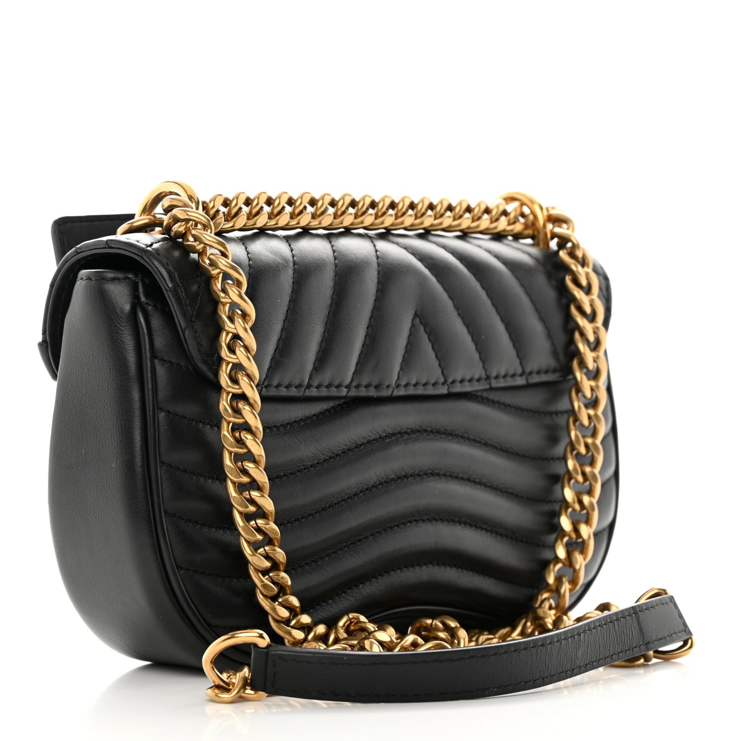 Calfskin New Wave Chain MM Black