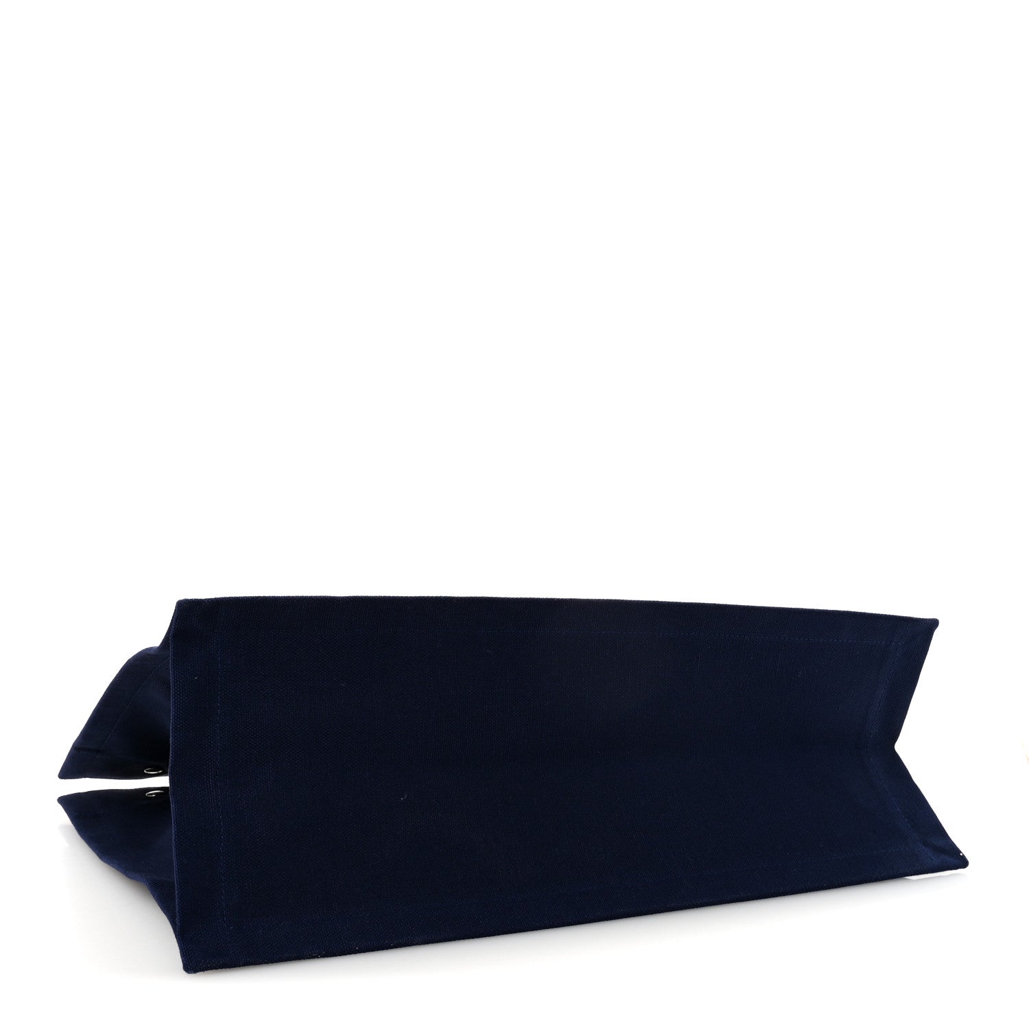 Saint Laurent Linen Calfskin Rive Gauche Tote Blue Rouge Eros 4 of 9