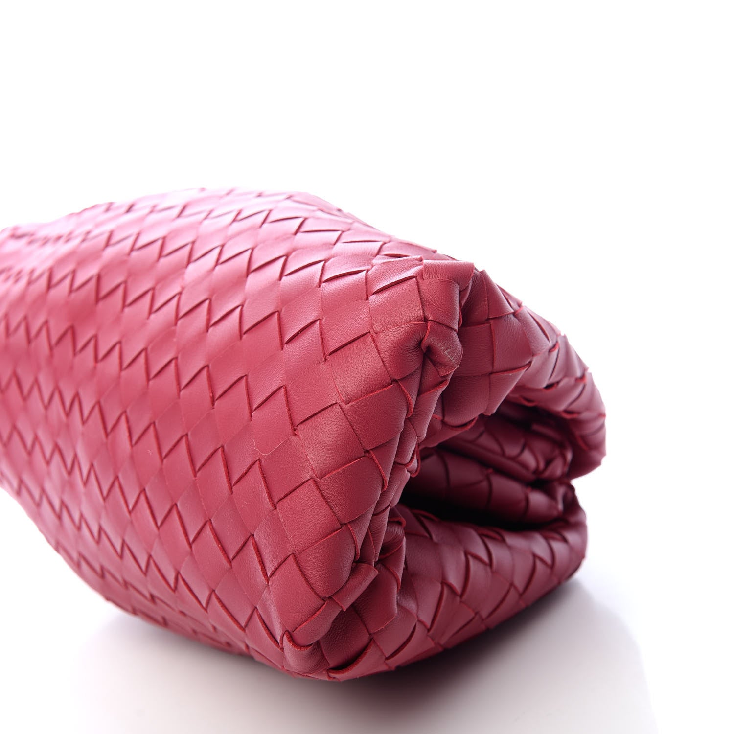 Bottega Veneta Nappa Maxi Intrecciato The Pouch Oversized Clutch Amaranto 9 of 9