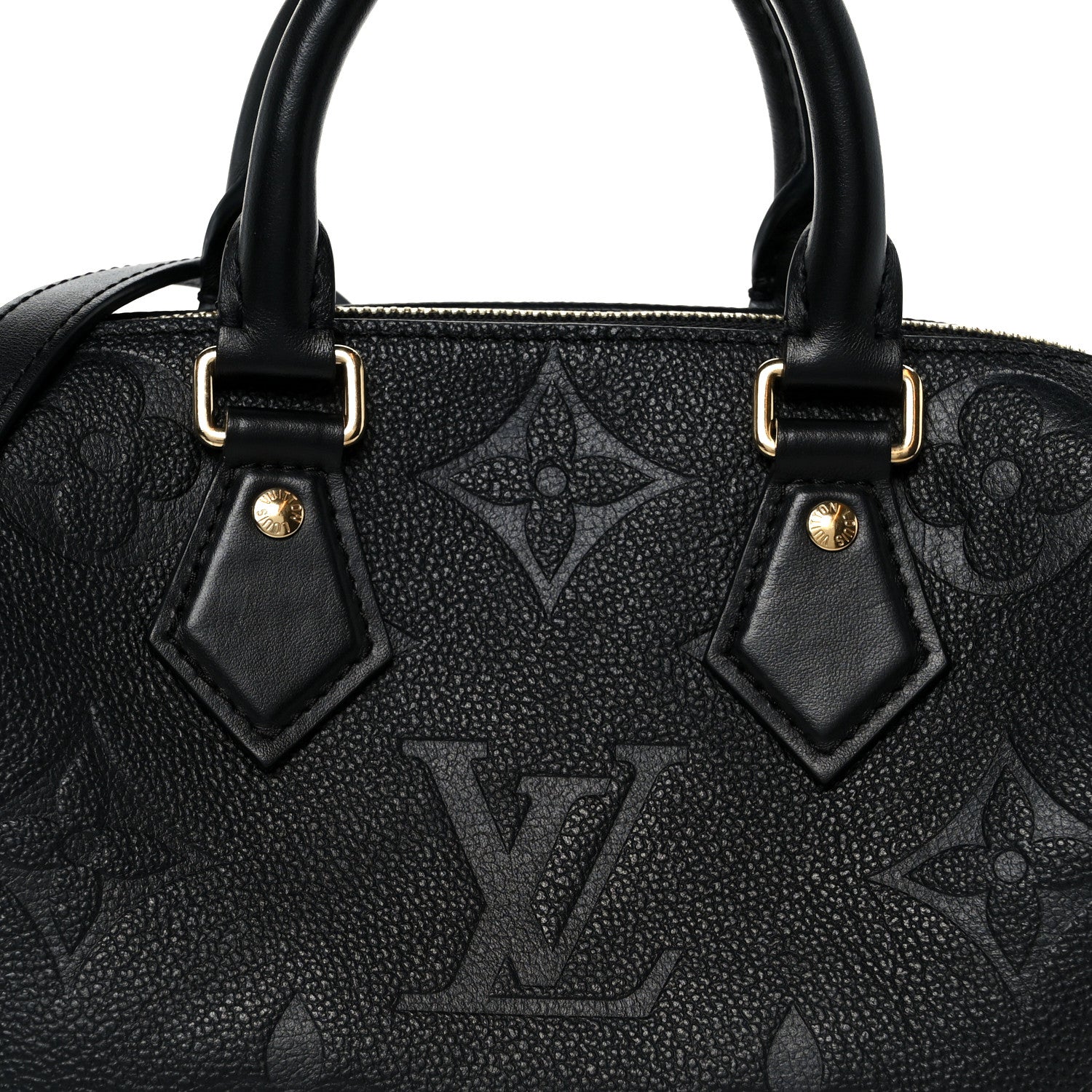 Louis Vuitton Empreinte Monogram Giant Speedy Bandouliere 20 Black 9 of 12