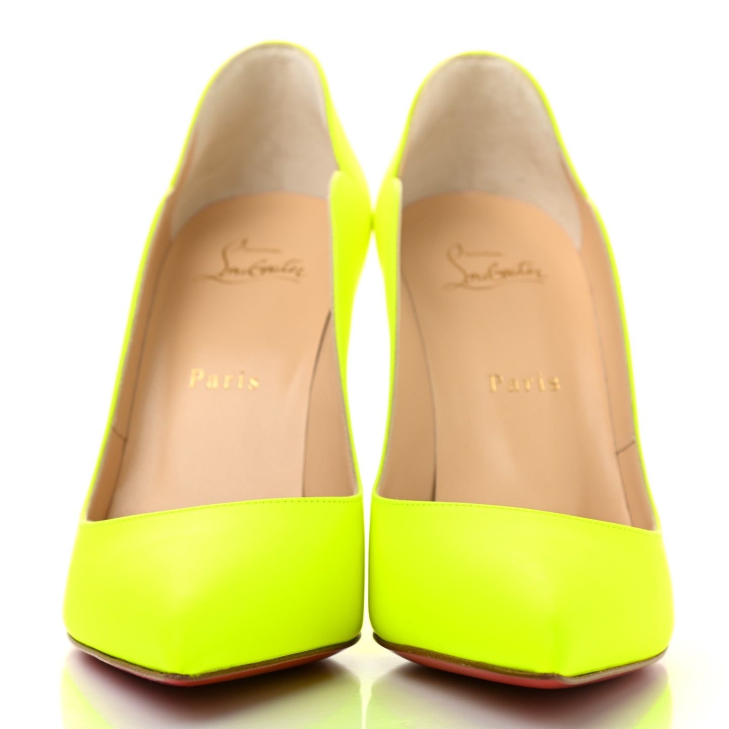Calfskin Hot Chick 100 Pumps 38.5 Fluo