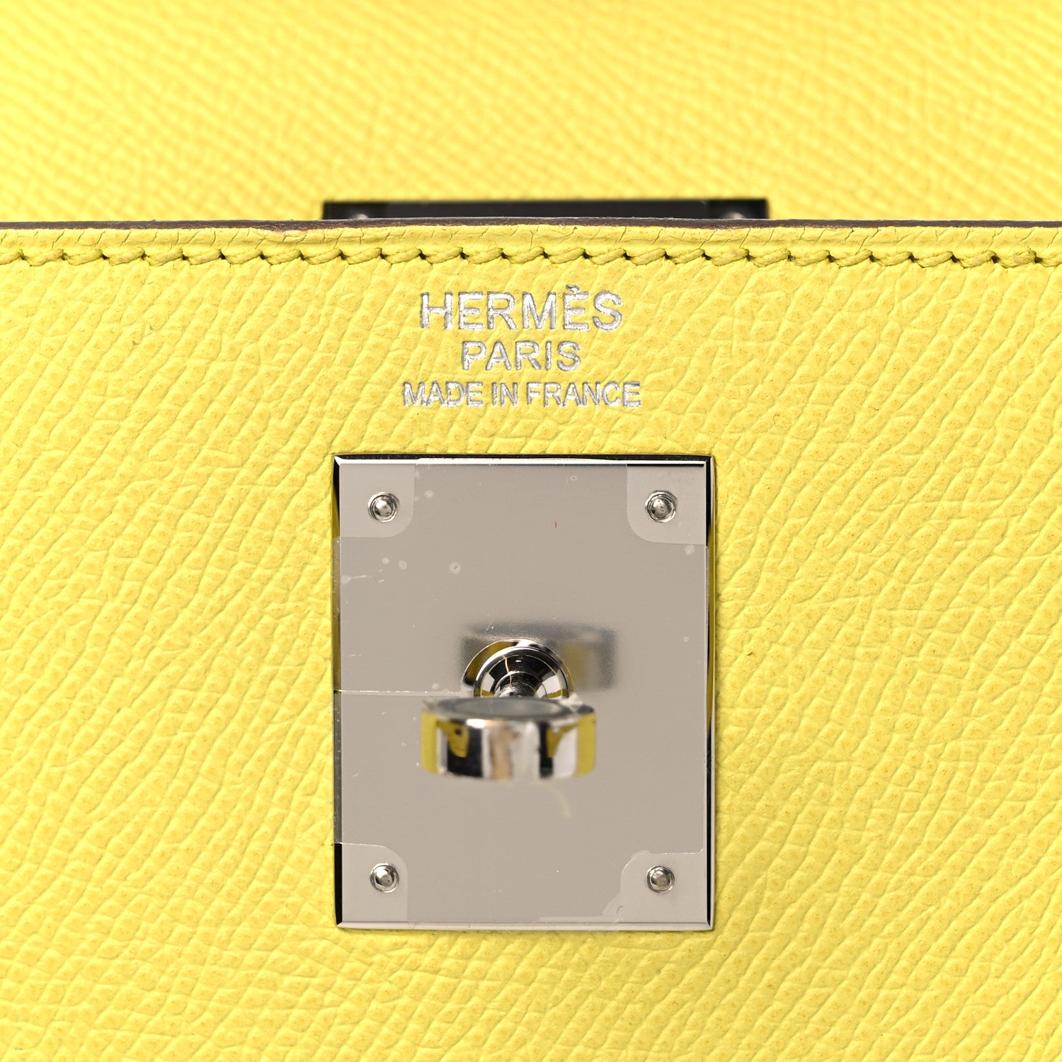 Hermes Epsom Kelly Sellier 32 Lime 6 of 15