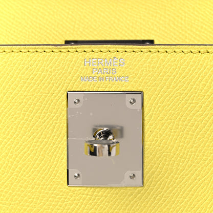 Hermes Epsom Kelly Sellier 32 Lime 6 of 15