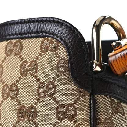 Gucci Monogram Medium Diana Bamboo Shoulder Bag Dark Brown 10 of 12