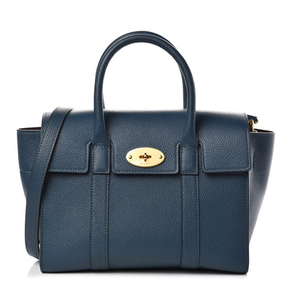 Mulberry Classic Grain Small Bayswater Satchel Deep Sea 1 of 9