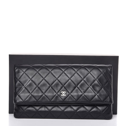 Chanel Lambskin Quilted CC Beauty Clutch Black 9 of 9