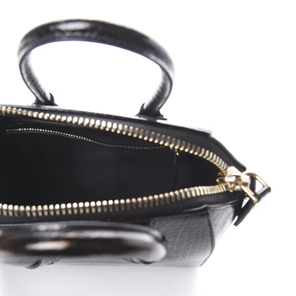 Givenchy Calfskin Crocodile Embossed Mini Antigona Black 6 of 9