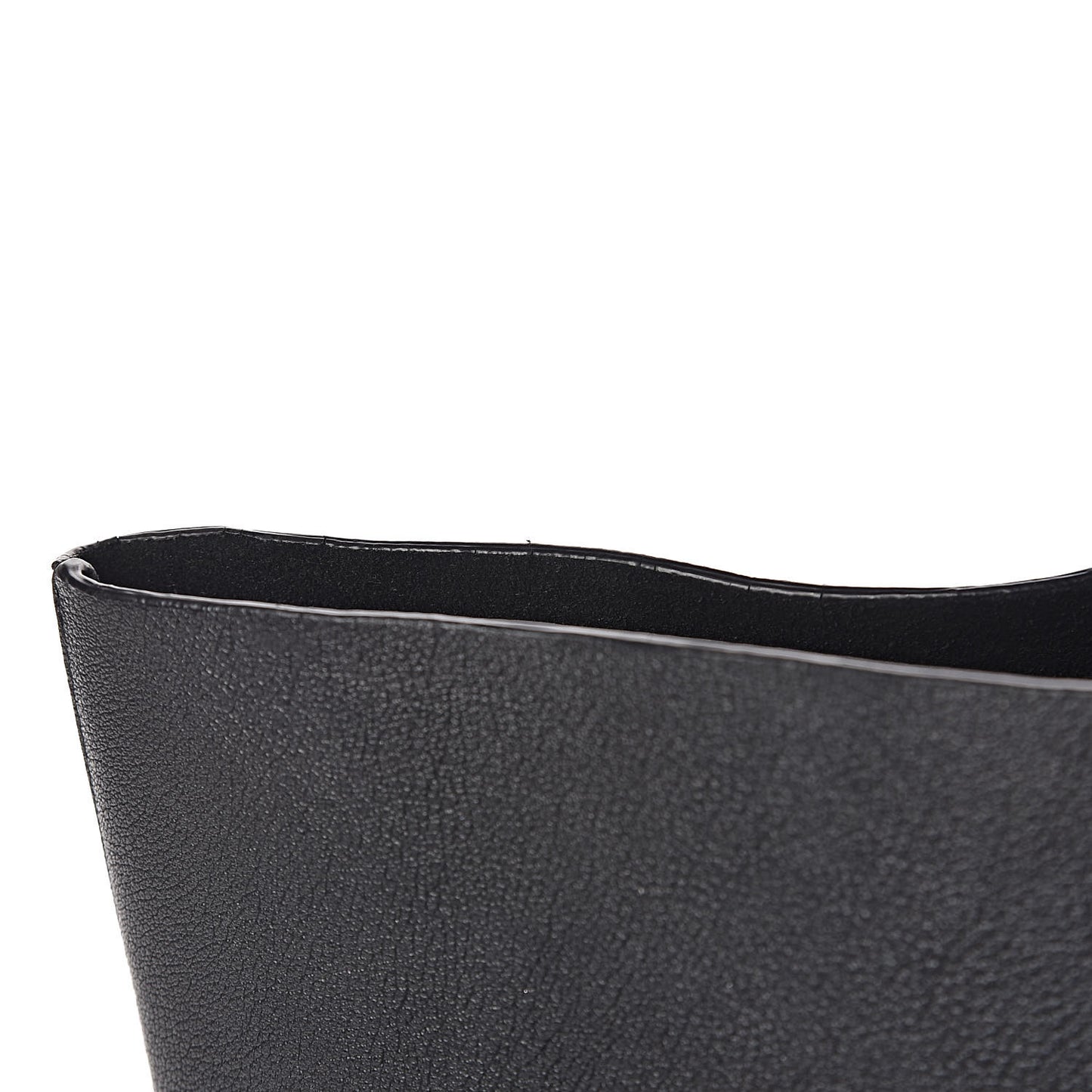 Calfskin Large Shopping Tote Black