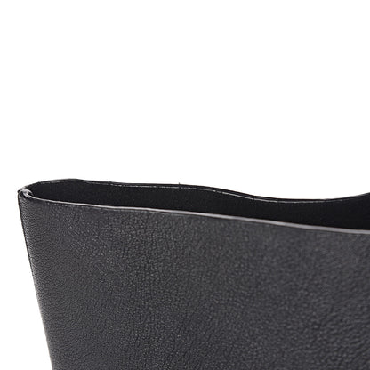 Saint Laurent Calfskin Large Shopping Tote Black 8 of 14