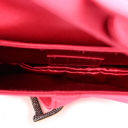 Christian Dior Satin Crystal Mini Saddle Bag Light Shock 5 of 9