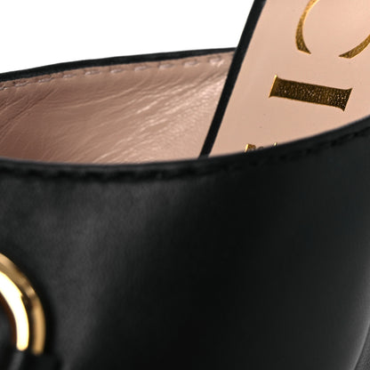 Gucci Nappa Charlotte Horsebit 40/135mm Platform Sandals 40 Black 10 of 13