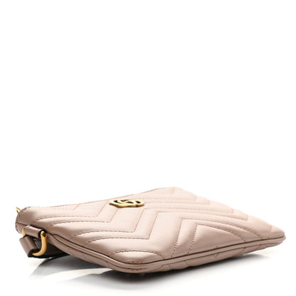 Gucci Calfskin Matelasse GG Marmont Wrist Wallet Porcelain Rose 4 of 7