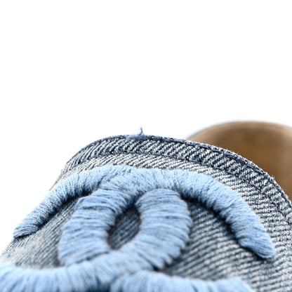 Chanel Denim CC Espadrilles 35 Blue Black 9 of 10