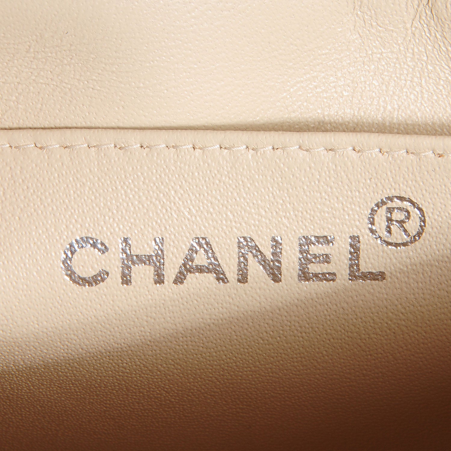 Chanel Toile Gingham Medium Single Flap Beige 8 of 10