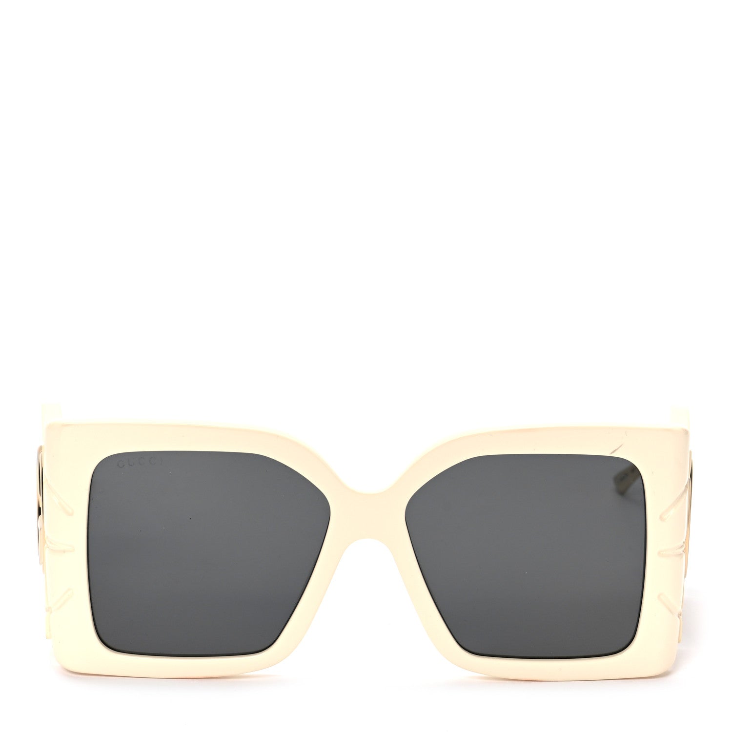 Gucci Acetate Square Frame Wing Sunglasses GG0535S Ivory 2 of 7