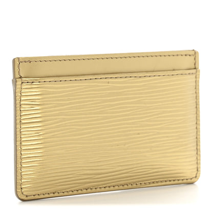 Louis Vuitton Epi Card Holder Gold 3 of 9