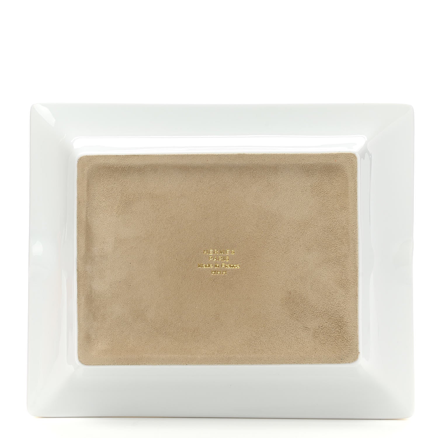 Hermes Porcelain Mosaique Au 24 Gold Ashtray 3 of 7