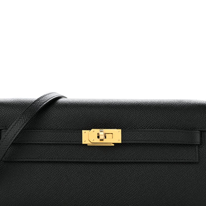 Hermes Epsom Kelly Wallet To Go Black 8 of 10