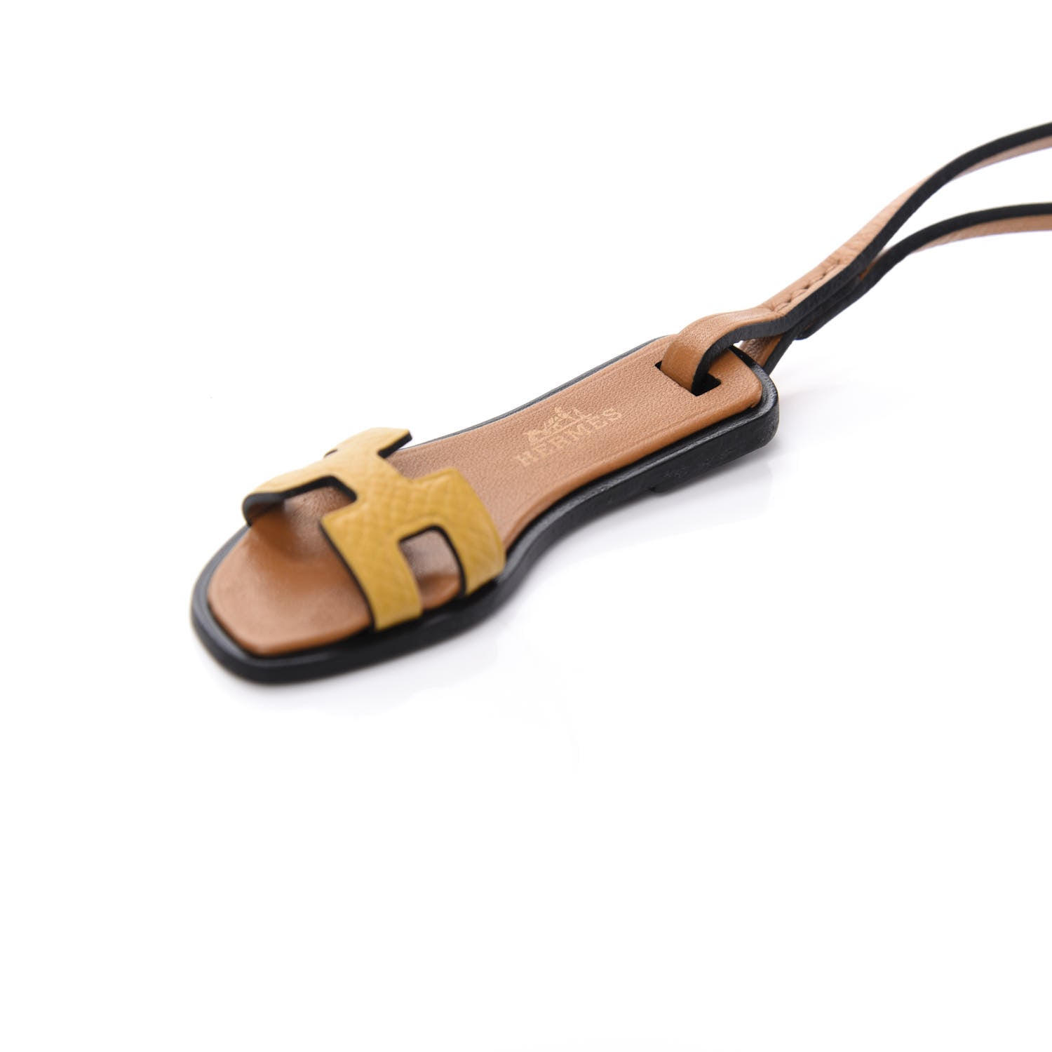 Hermes Epsom Butler Calfskin Hunter Oran Nano Bag Charm Amber 4 of 5