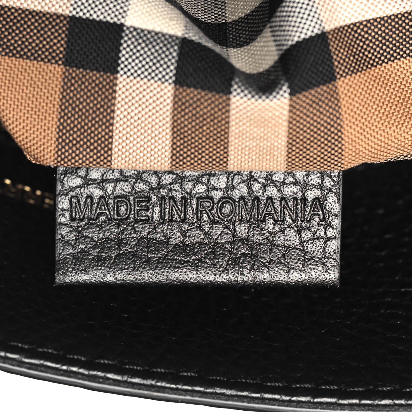 Grainy Calfskin Medium London Tote Bag Black