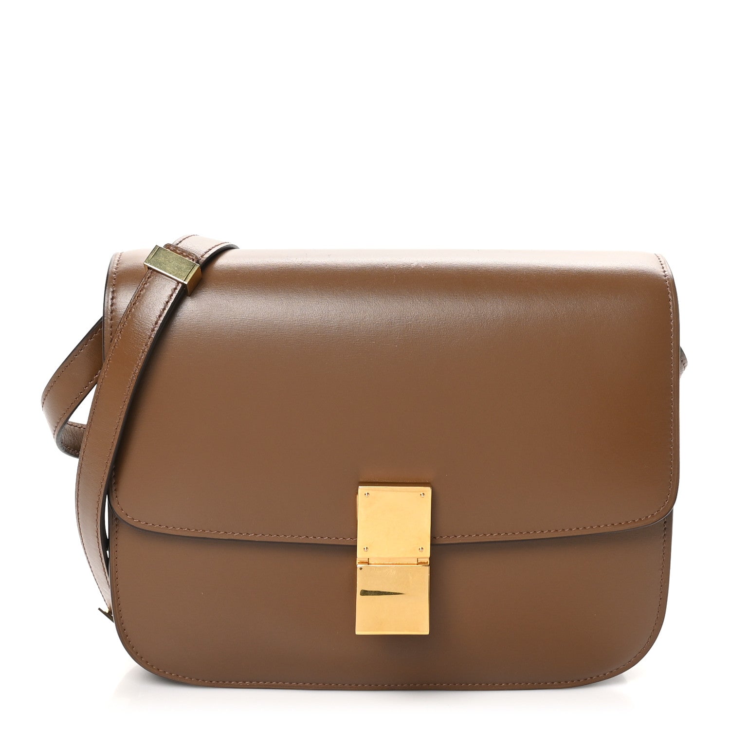 Celine Box Calfskin Medium Classic Box Flap Bag Camel 1 of 11