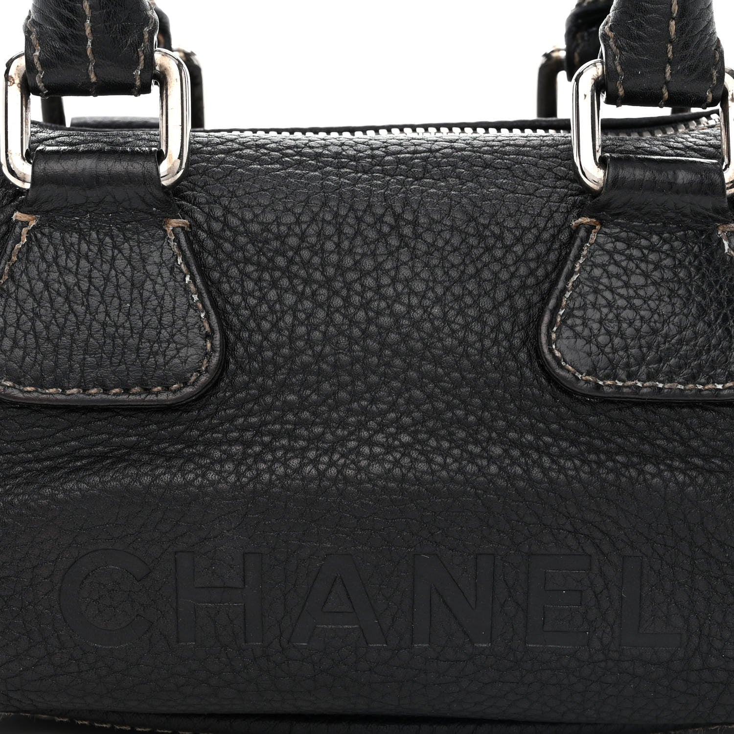 Chanel Calfskin Lax CC Small Bowler Bag Black 9 of 13