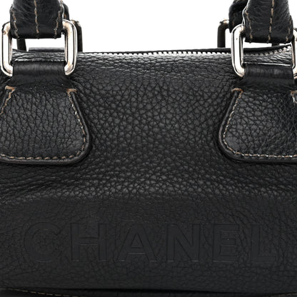 Chanel Calfskin Lax CC Small Bowler Bag Black 9 of 13