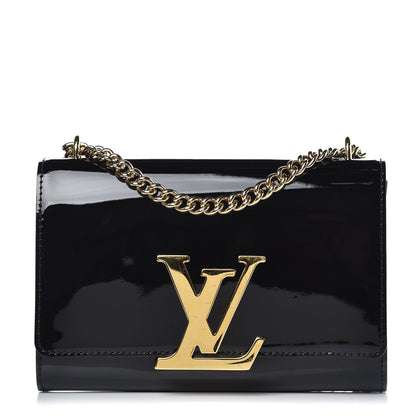 Louis Vuitton Patent Chain Louise MM Black 1 of 11