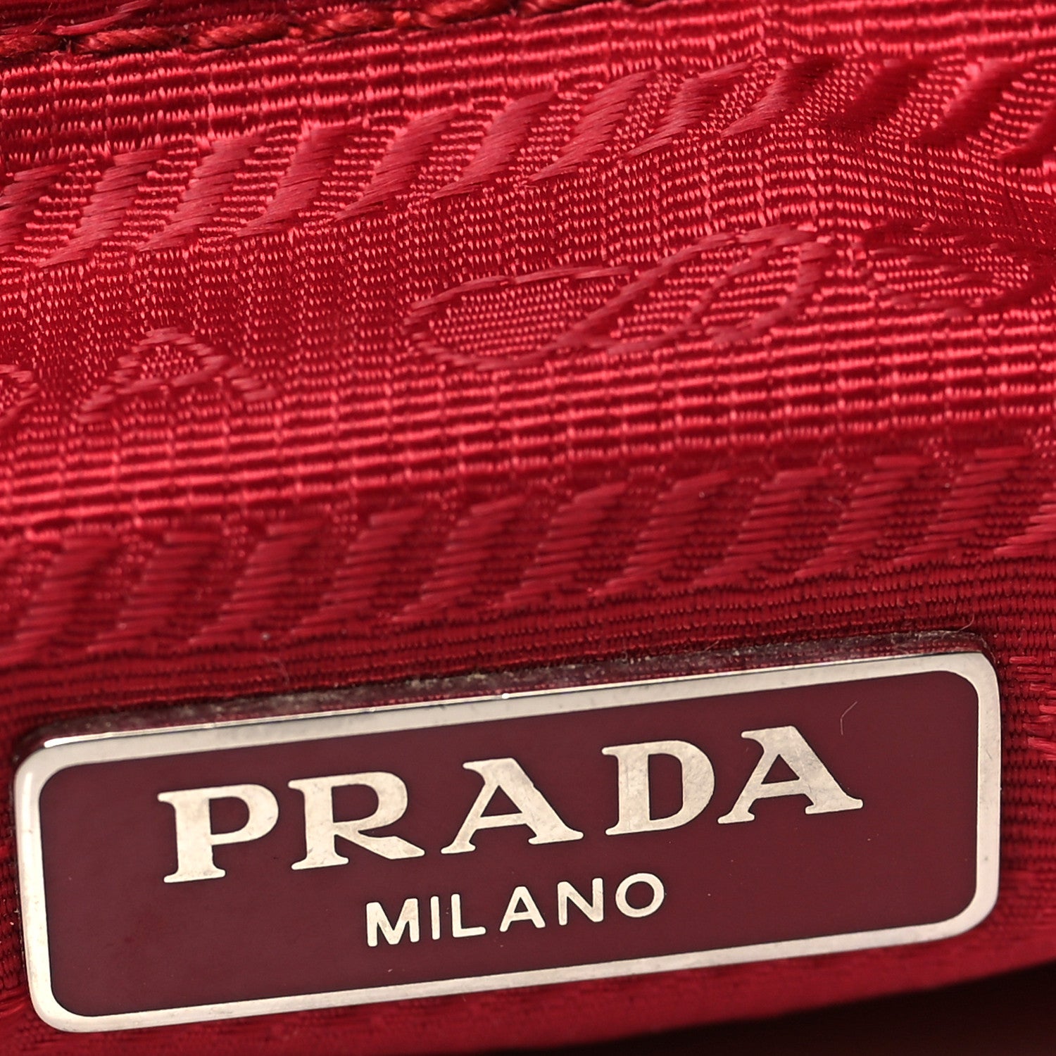 Prada Nylon Re-Edition 2005 Shoulder Bag  Rosso 6 of 9