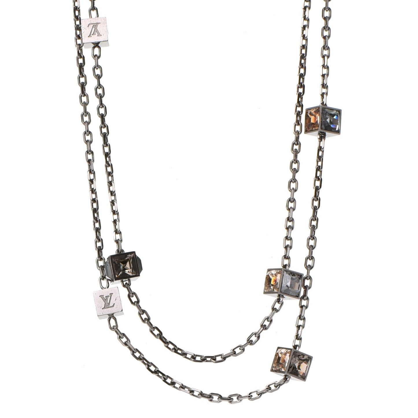 Swarovski Gamble Long Necklace Silver