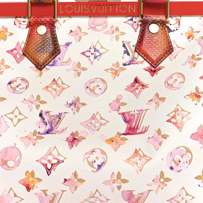 Louis Vuitton Watercolor Aquarelle Frame Speedy White 7 of 9