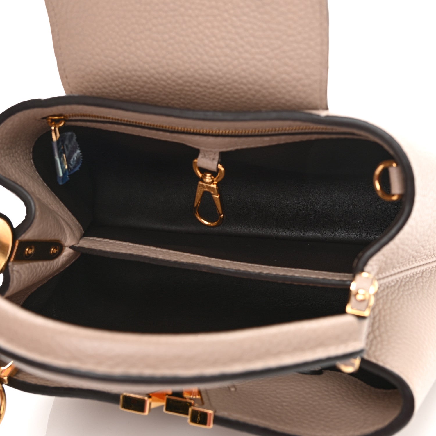 Louis Vuitton Taurillon Capucines BB Galet 5 of 9