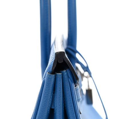 Hermes Togo Birkin 25 Bleu Zellige 13 of 15