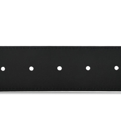 Gucci Moon Calfskin Pearl Double G 40mm Belt 90 36 Black Cream 4 of 5