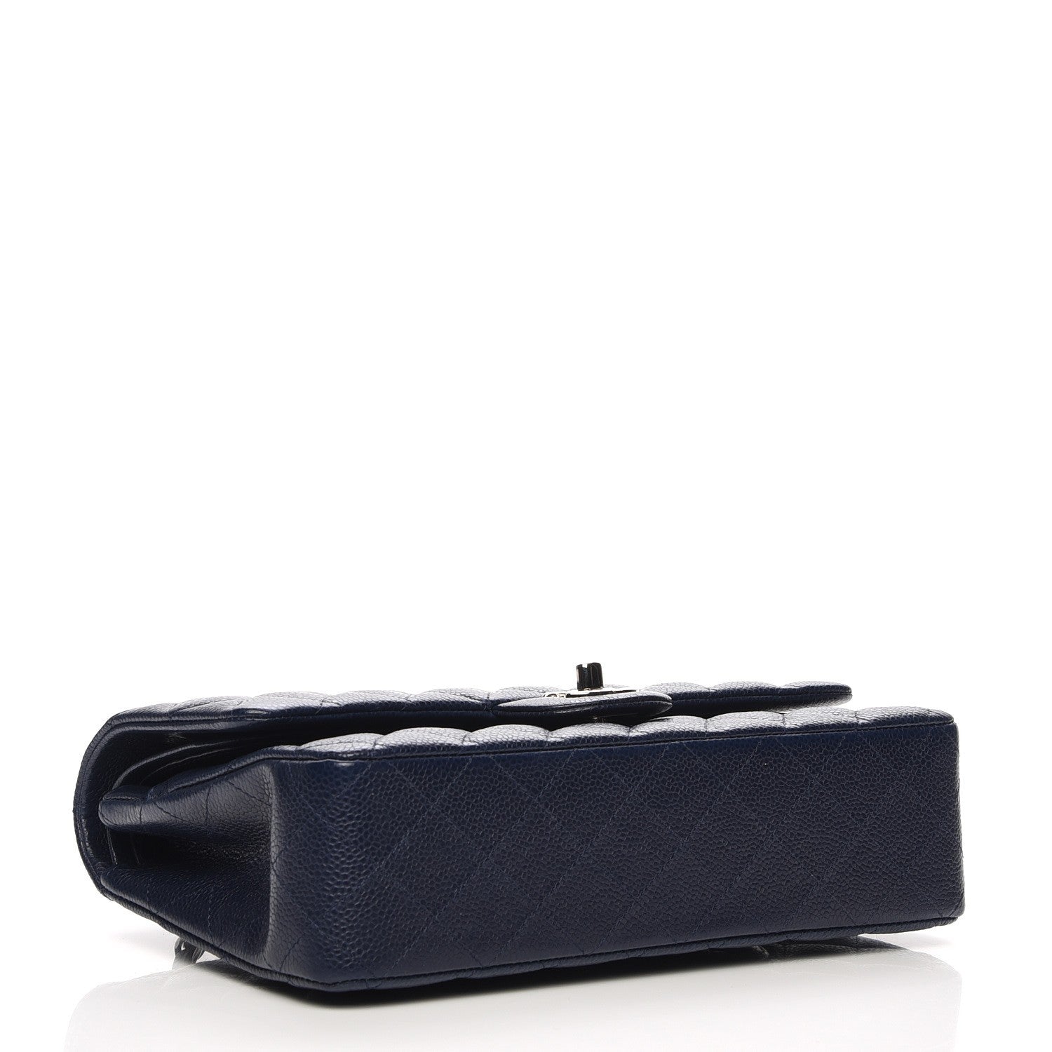 Chanel Caviar Quilted Medium Double Flap Navy 10 of 13
