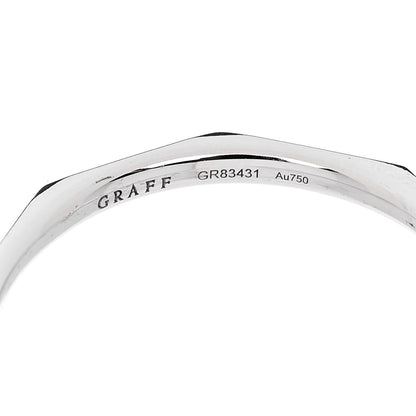 Graff 18K White Gold 2.3mm Laurence Graff Signature Wedding Band Ring 70 13 4 of 4